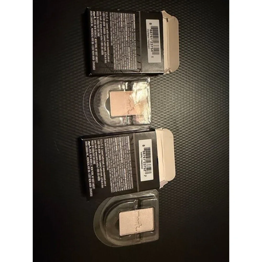 2 AVON MARK Eye Shadow Singles - 1 Mystique; 1 Bubbly; Discontinued; New in Box